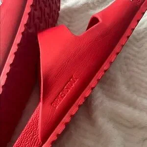 Birkenstock | Shoes | Birkenstock Bold Red Slides | Poshmark display picture 1